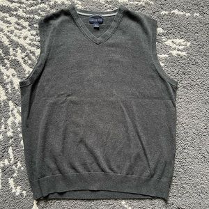 Lands End Grey Sweater Vest